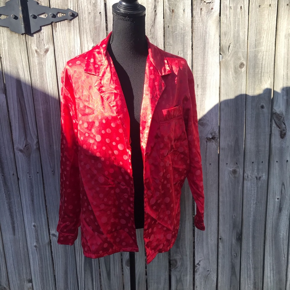 Red small Kathryn button up